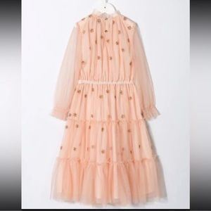 Velveteen kids dress